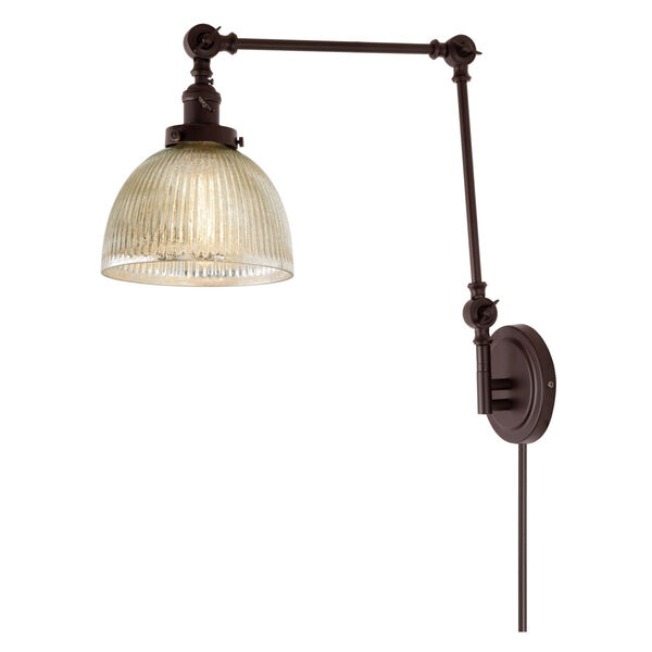 Soho Madison Oil Rubbed Bronze One-Light Swing Arm Wall Sconce, image 1